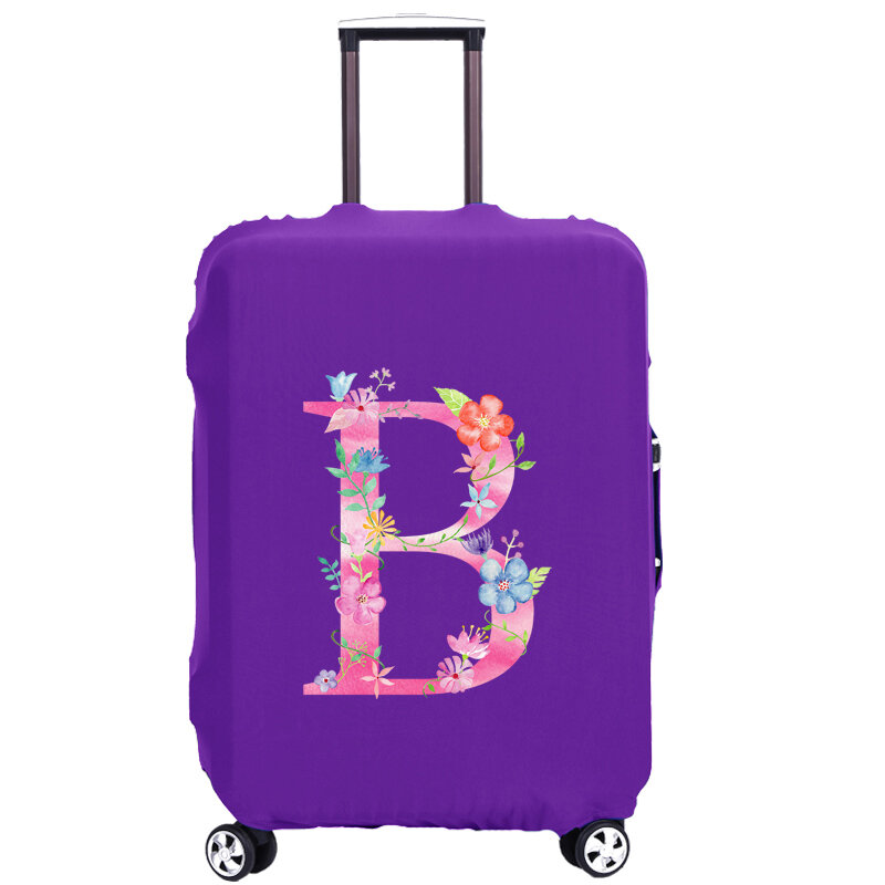 18〜32インチの荷物カバー,ラゲッジカバー,厚い,紫,スーツケースアクセサリー