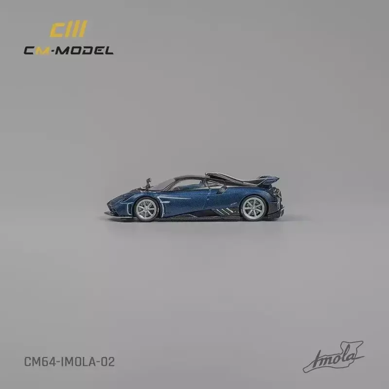 Imola V12 Diorama Diecast Car Model Collection, Bleu Carbone, Jouet Miniature, Prévente, CM 1:64
