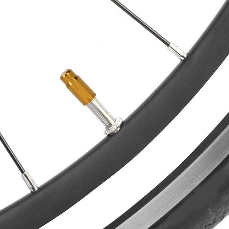 Liga de alumínio tampa anti-poeira para pneu de bicicleta, 50pcs, acessórios premium, anodizado, para presta e presta