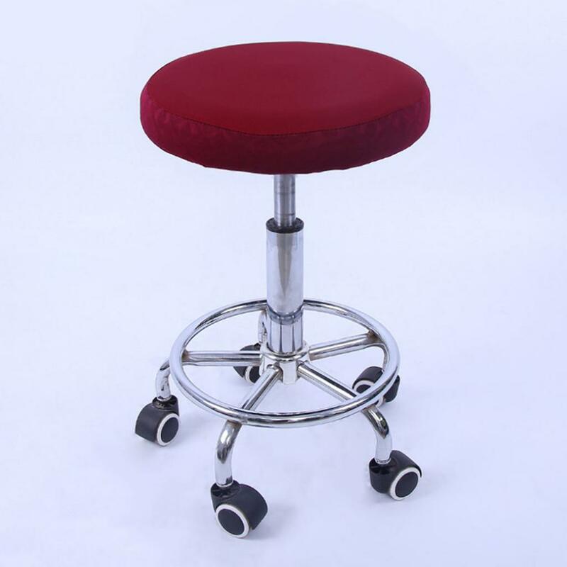 2x 114inch Bar Stool Cover Round Seat Cover Sleeve Elastic Farbic