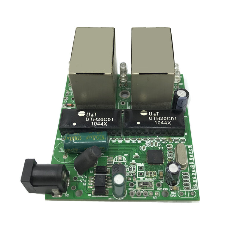 Szybki przełącznik mini 4 port włącznik ethernet 10 / 100mbps rj45 hub przełącznik sieciowy moduł pcb pokładzie dla modułu integracji systemu