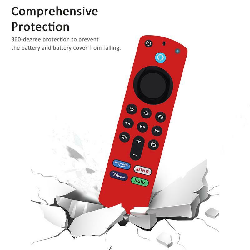 Fire TV 스틱 보호 케이스 실리콘 리모컨 커버, AlexaVoice Remote (3 세대), Fire TV 스틱 (3 세대) 케이스, 신제품