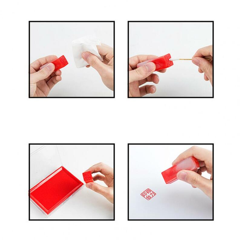 Einfach zu verwendende Stempel farbe lebendige schnell trocknende Stempel kissen Nachfüll farbe für das Home School Office langlebige 40-ml-Tinte zum Selbst färben