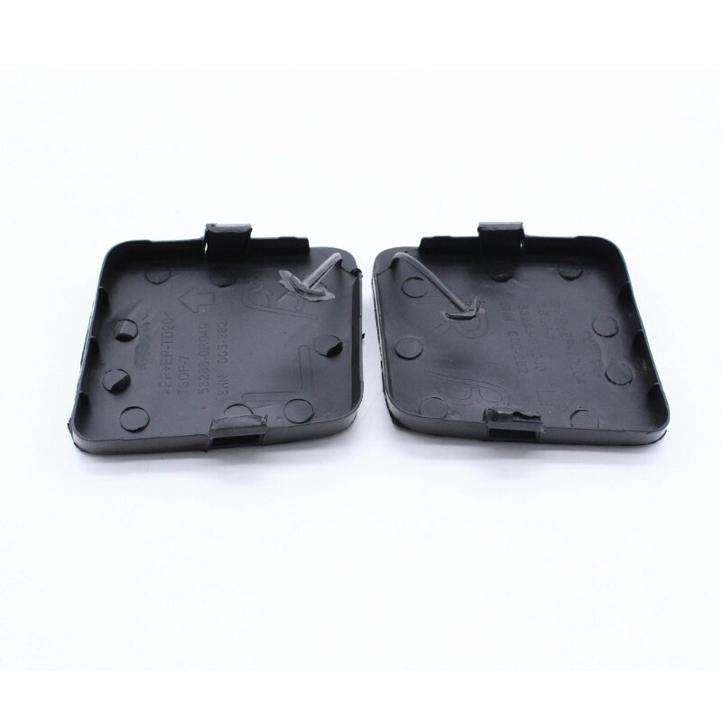 1 Pair Left & Right Front Bumper Tow Eye Hook Cover for 2012 53286-42928/0R020 53285-42927/0R020 Auto Accessory