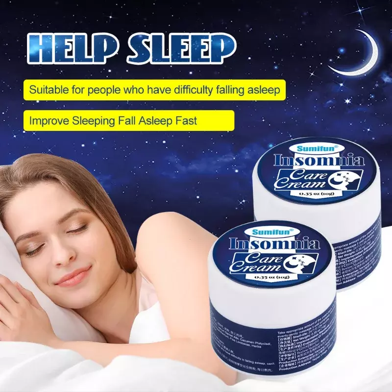 Sleepless Cream Improve Sleep Mood Balm Sooth Insomnia Relax fatigue Help Sleeping Cream Relieve Stress Anxiety Relax Ointment