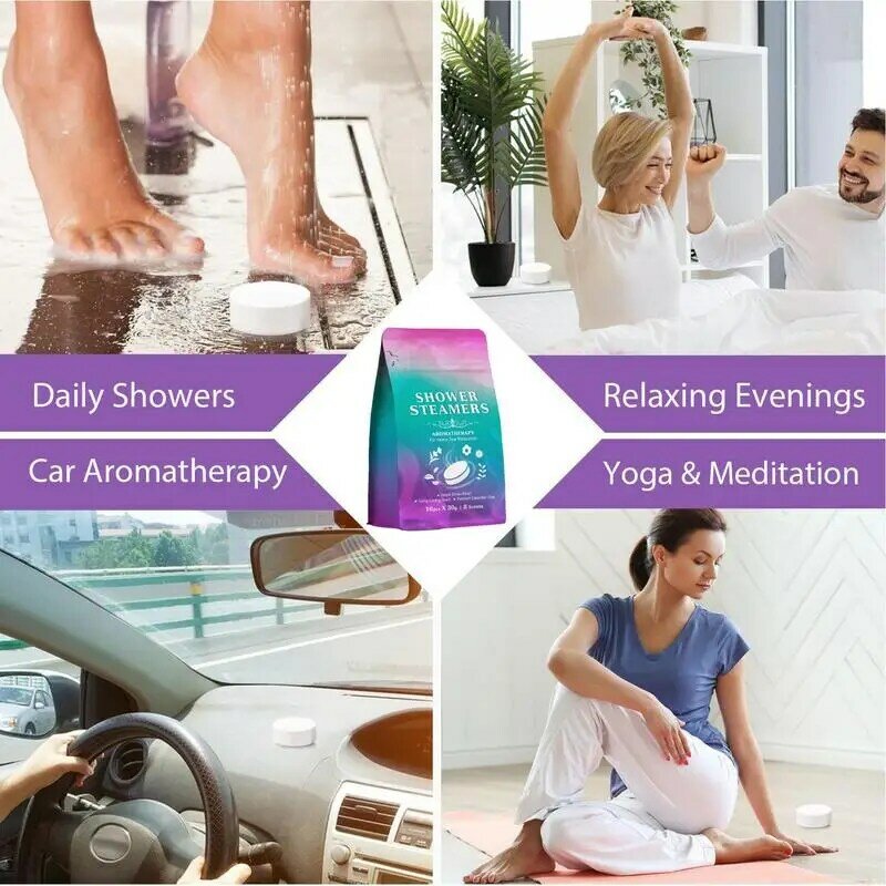 Conjunto vaporizador de banho aromaterapia para mulheres, bombas de chuveiro, vaporizadores de banho, presentes relaxantes, esposa, namorada, mãe, 16pcs