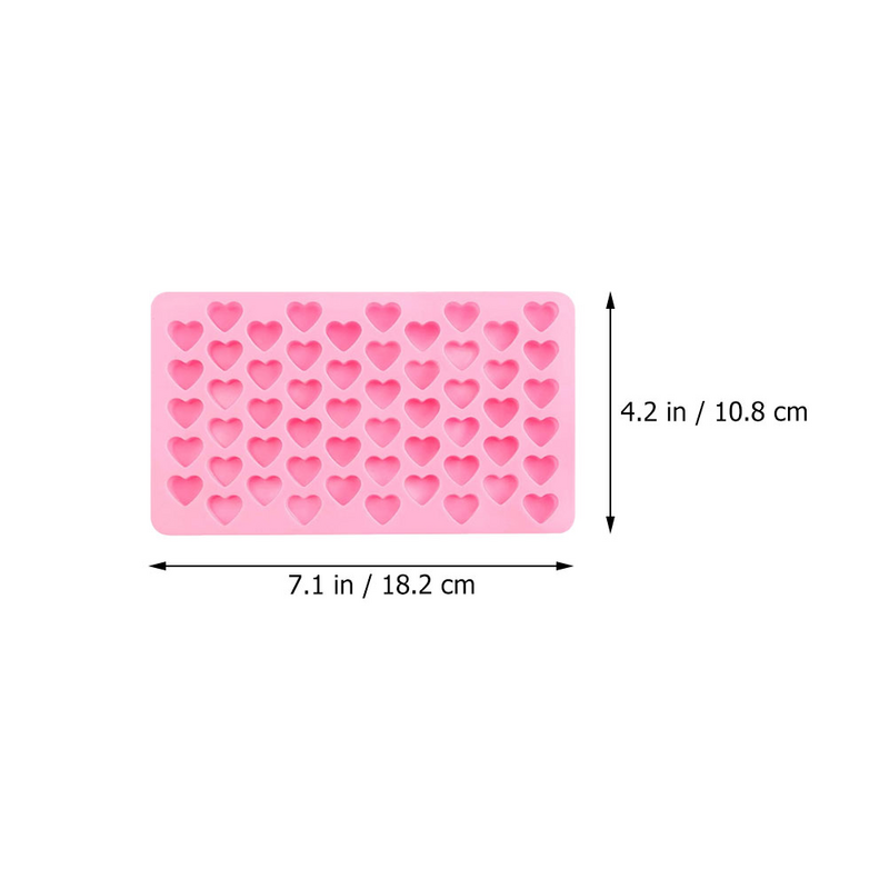2 Pcs Silicone Chocolate Mold Soap Molds Love Tool for Silica Gel Baking Making Supplies Heart
