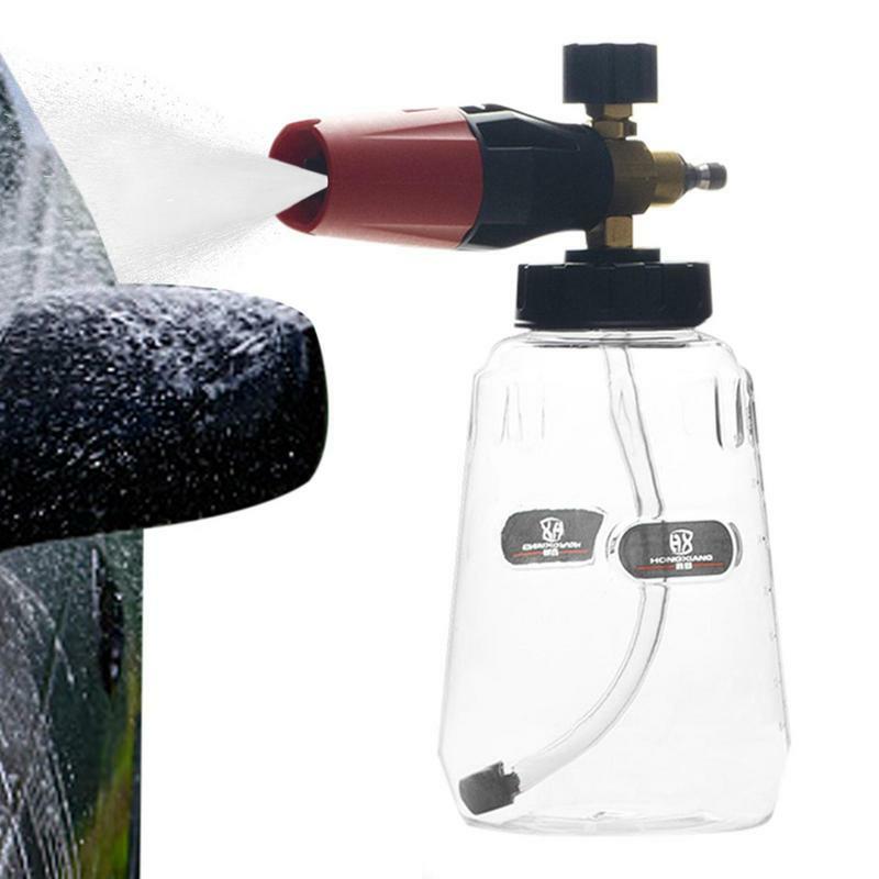 Car Wash Foam Watering Can, Pulverizador de espuma pressurizado, Pulverizador de espuma para lavagem e detalhamento do carro, 1000ml Foam Dispenser