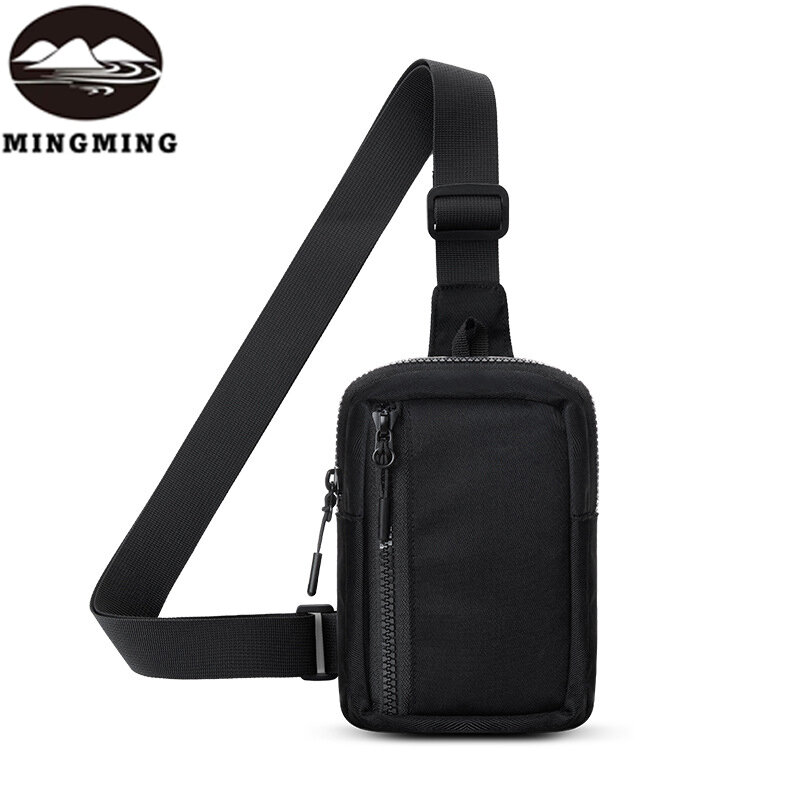 2024 Popular Shoulder Chest Bag Nylon Fashion Messenger Bags Sports Casual Cycling Running Mobile Phone Crossbody Sling Pouch