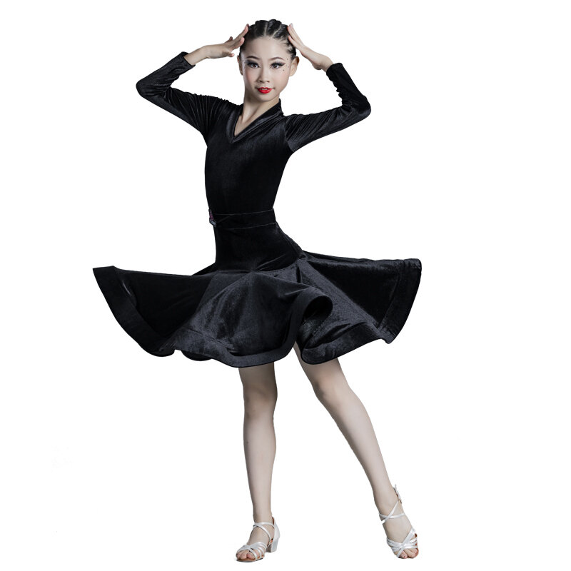 2022 nuovo stile vestito da ballo latino per bambini abbigliamento da pratica di danza per ragazze ragazze celebrità Online concorso latino grado Exami