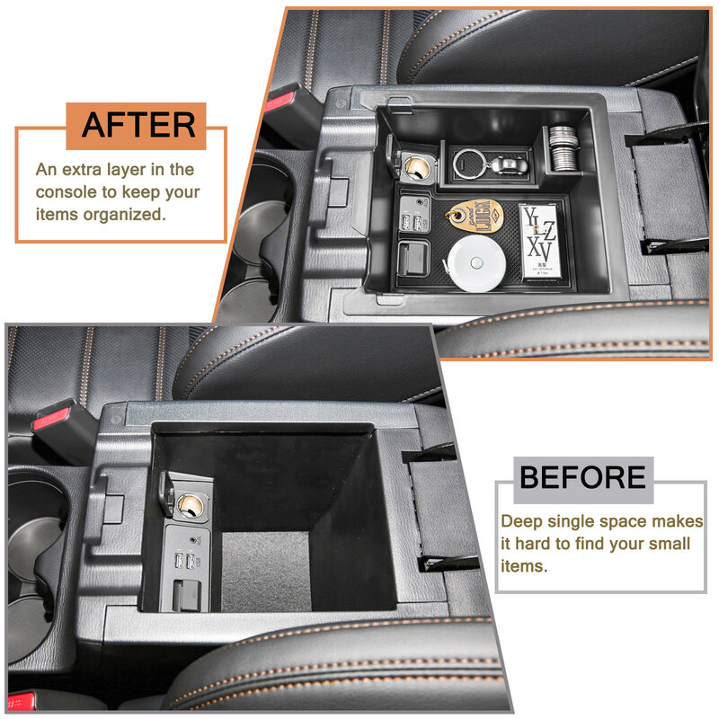 Boîte de rangement secondaire pour accoudoir de voiture, supports de synchronisation pour Mazda CX-5 2017-2024 Accessoires intérieurs, Insert EscalCenter Console