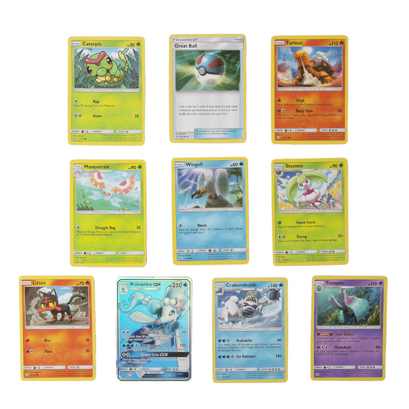 Caja de piezas de cartas de Pokémon, juego de cartas coleccionables, estilo de Fates brillantes, Batalla de refuerzo en inglés, regalo para niños, 360