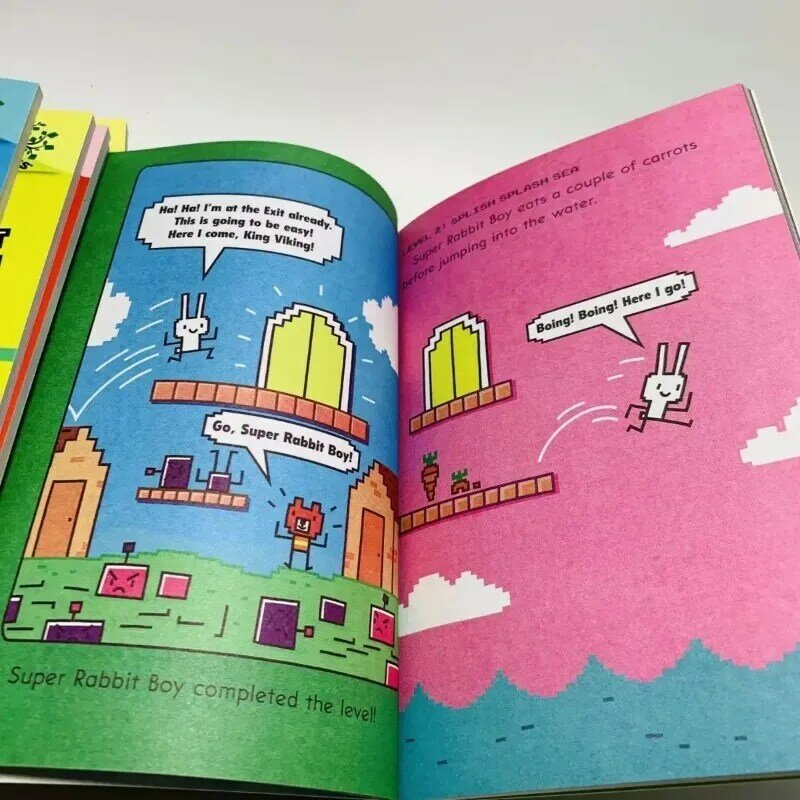 Press Start Super Rabbit 13 Books English Reading Edition Scholastic Branches Children Cartoon for Kid