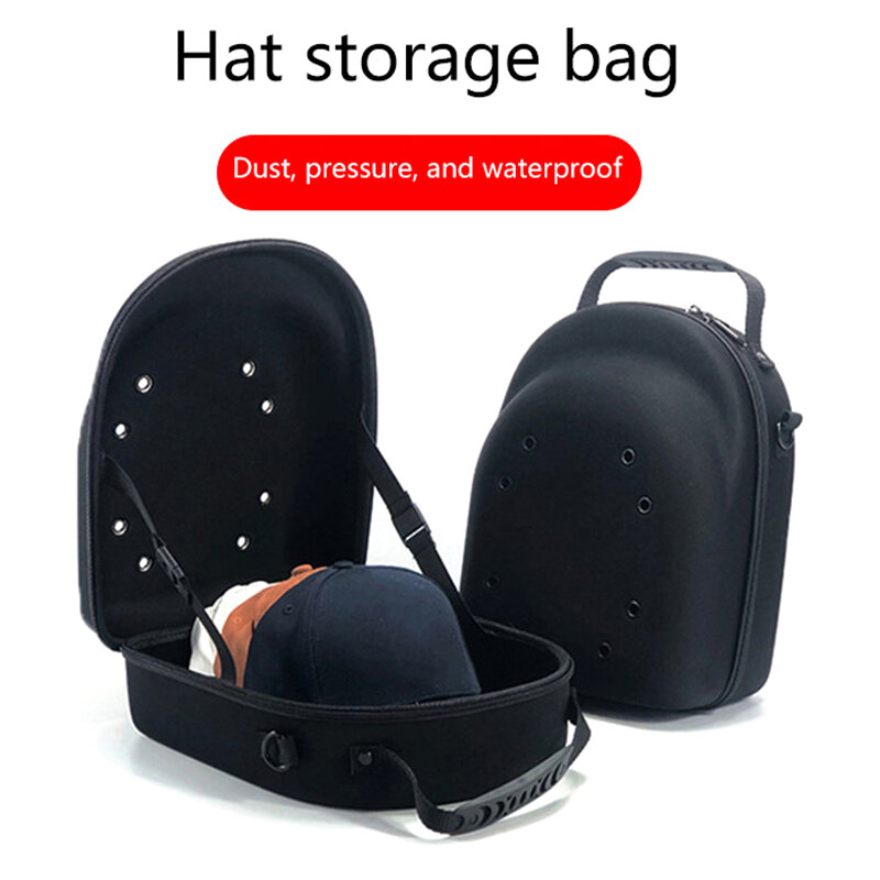 หมวกเบสบอลกล่องใส่เบสบอลกล่องป้องกันกระเป๋าเป้สะพายหลังหมวกเดินทางหมวกเบสบอลกล่องใส่เปลือกแข็ง