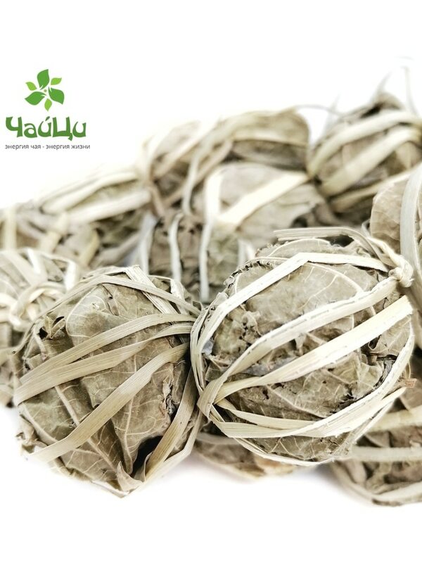 Зеленый дикорастущий чай "Чжэ гу" о.Хайнань 1 связка (18-20 штук)