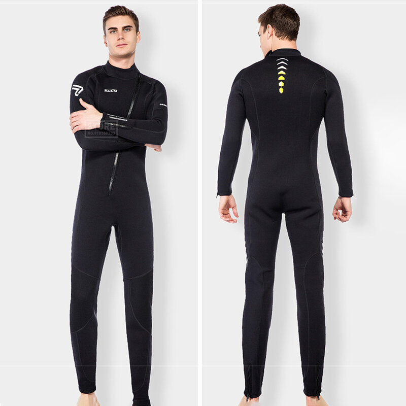 3MM Neoprene Wetsuit Pria Selancar Scuba Diving Suit Peralatan Bawah Air Memancing Spearfishing Kitesurf Pakaian Renang Setelan Basah Peralatan