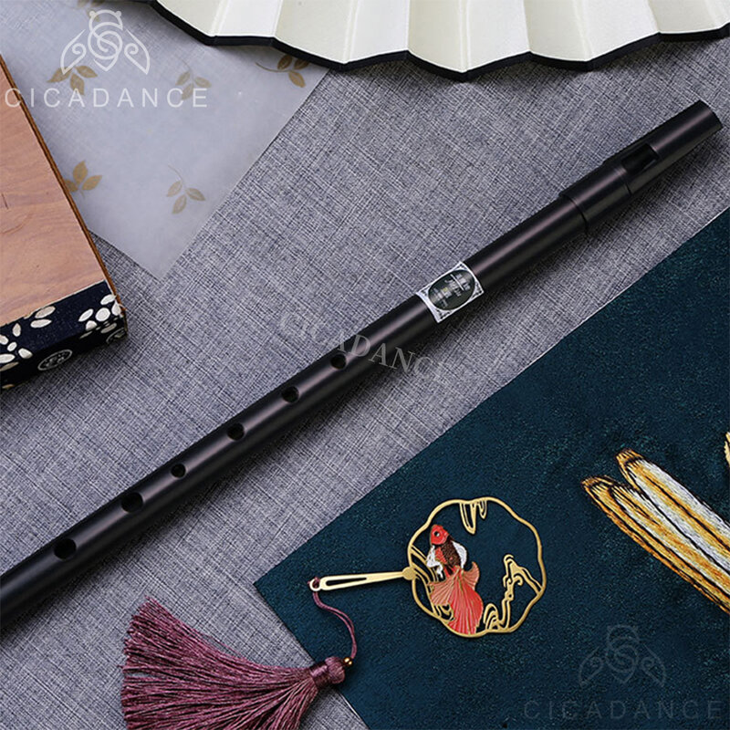 Flauta de silbato irlandés C/D, llave de 6 agujeros, instrumento de flauta de aleación de aluminio, principiante profesional con accesorios, regalos de navidad