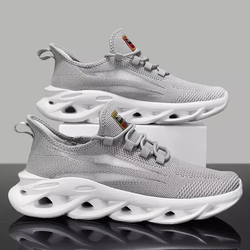 2024 New Men's Shoes Summer Breathable Tenis Mesh Surface Shoes Men's Work Shoes Running Soft Bottom