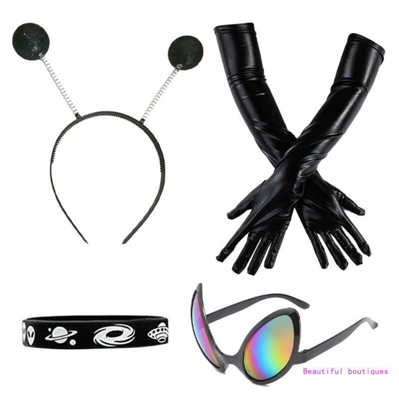 All-match Bouncing Ball Headband Cosplay Sunglasses Gloves Carnival Decor DropShip