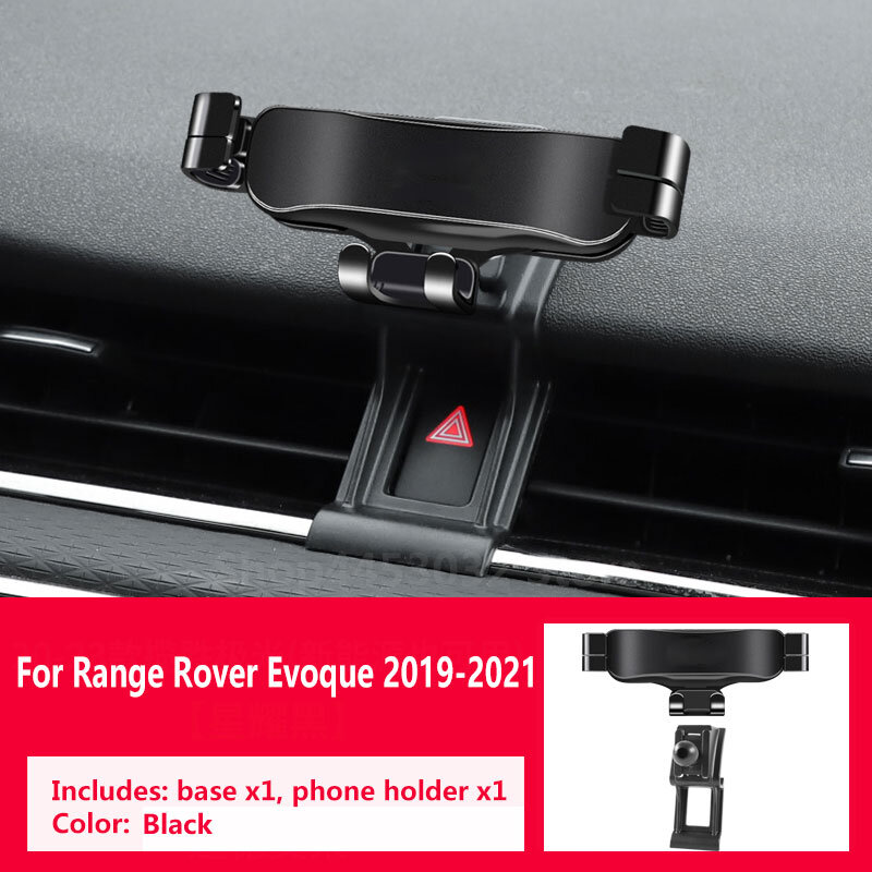 Dudukan Ponsel Mobil untuk Land Rover Range Rover Evoque 2014-2021 Aksesori Pendukung Rotasi Braket Khusus Navigasi Gravitasi