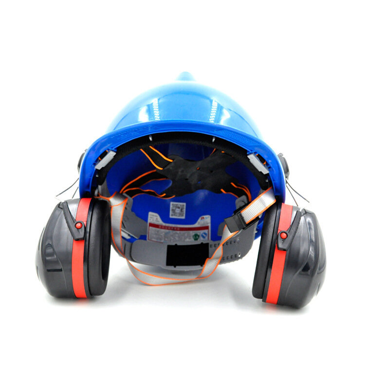 Protetor tipo capacete para proteção, redução do ruído, protetores acústicos