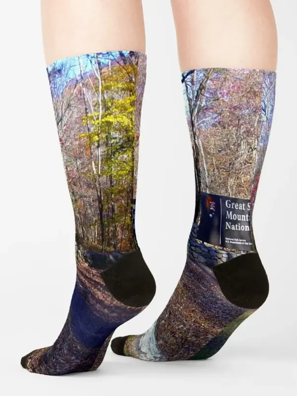 Great Smoky Mountains-Calcetines de ciclismo para niños, calcetines personalizados para damas y hombres