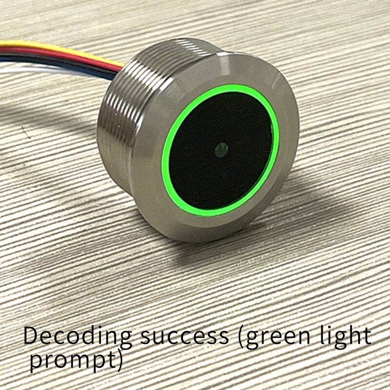 Luz indicadora de anillo de Control LED de Metal GM861, interfaz UART, módulo Lector de código de barras 1D/2D, QR