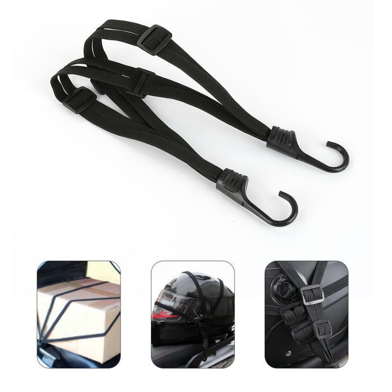 Universal 60/90cm Motorcycle Luggage Strap Moto Helmet Gears Fixed Elastic Buckle Rope High-Strength Retractable Protective Net