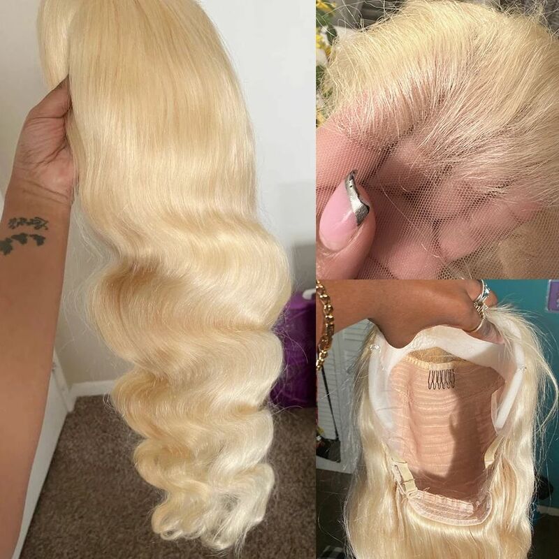 Wig rambut manusia renda depan HD 13x6 wig 613 tubuh hd gelombang renda wig frontal untuk wanita pilihan ketebalan 200 wig tanpa lem Brasil dijual