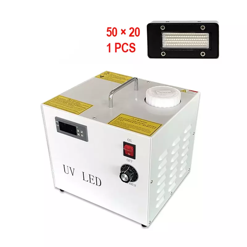 Luz de cura UV LED de secagem rápida Tinta de impressora plana Máquina fotográfica de impressão publicitária Lâmpada UV Sistema de refrigeração a água 5020