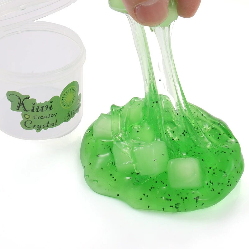 Slime 70ml lembut Slime kue hewan permen buah kupu-kupu Super elastis tidak lengket mainan Remas Slime Kit tekanan Kawaii DIY