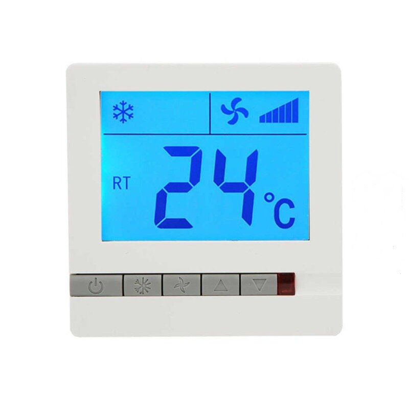 Termostato Digital LCD, compresor de retardo, Unidad de bobina de ventilador de protección, controlador de temperatura, termostato para aire acondicionado