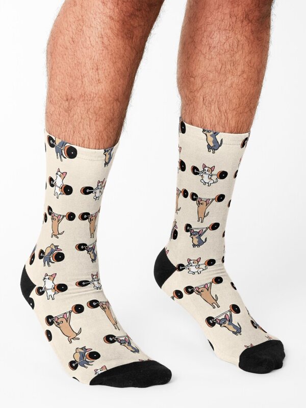 Meias Chihuahua de elevação de luxo para homens e mulheres, Children's Run Luxury Socks