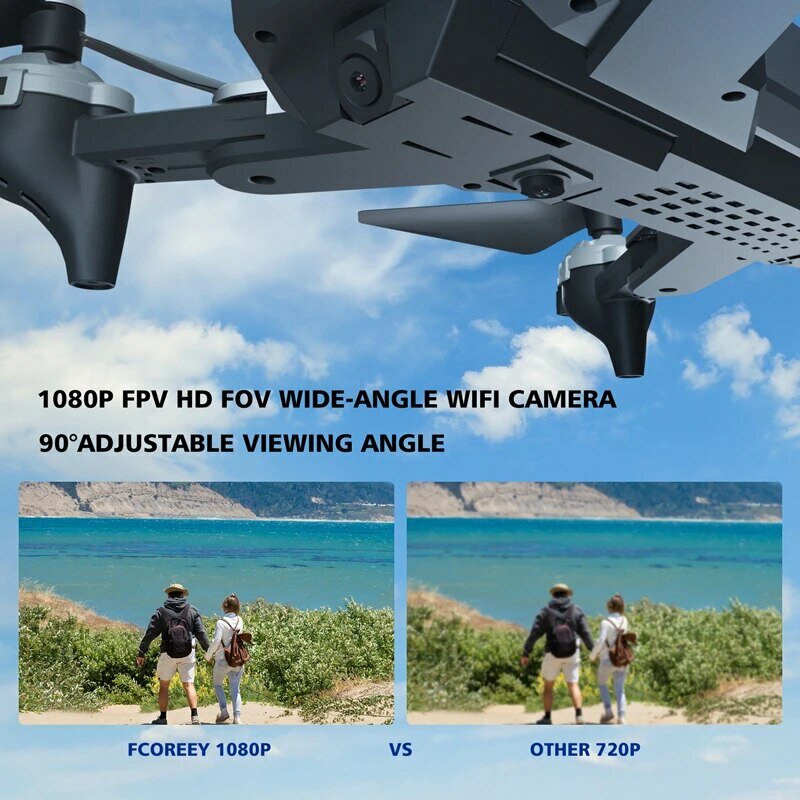 Drone Mini CK-01, kamera HD 4K WiFi FPV fotografi udara tinggi tetap Remote Control pesawat lipat Quadcopter Dron untuk anak-anak