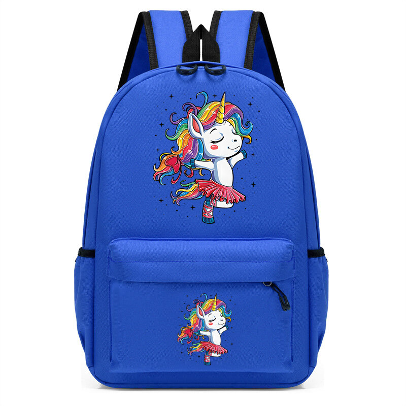Школьные рюкзаки для девочек, детский нейлоновый ранец с рисунком единорога, балерины, детские Студенческие Сумки для книг для детского сада