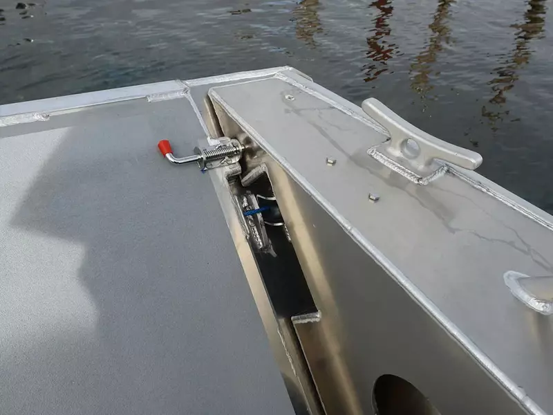 Ecocampo-All-Welded alumínio barco com console traseiro, 21ft Landingcraft, para venda
