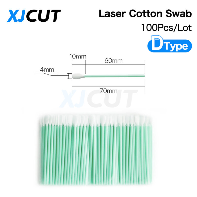 XJCUT 100pcs/Lot Size 160mm 121mm 100mm 70mm Nonwoven Cotton Swab Dust-proof For Clean Focus Lens And Protective Windows