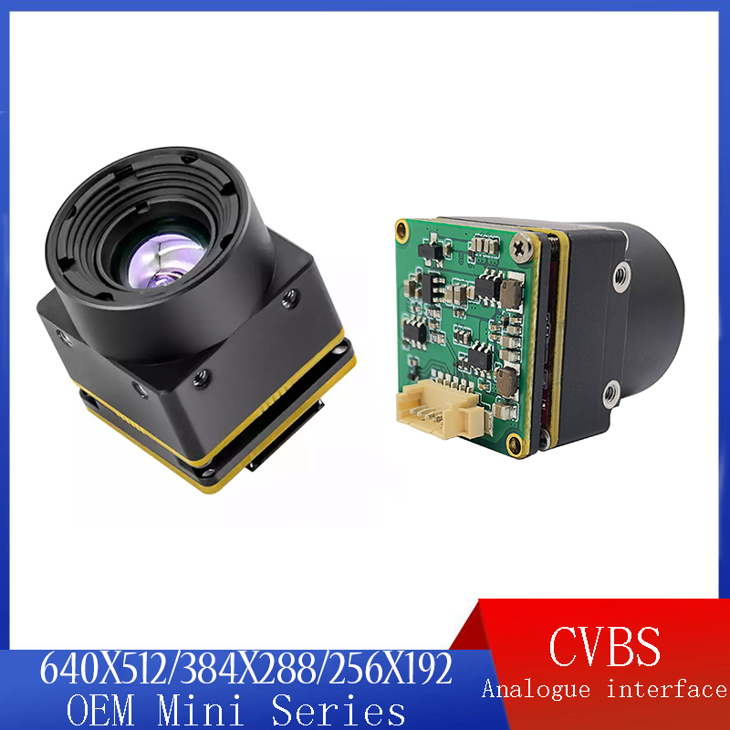 Módulo de cámara de interfaz analógica CVBS, cámara térmica de alta resolución 640x512/384x288/256X192 OEM Mini Series, nuevo