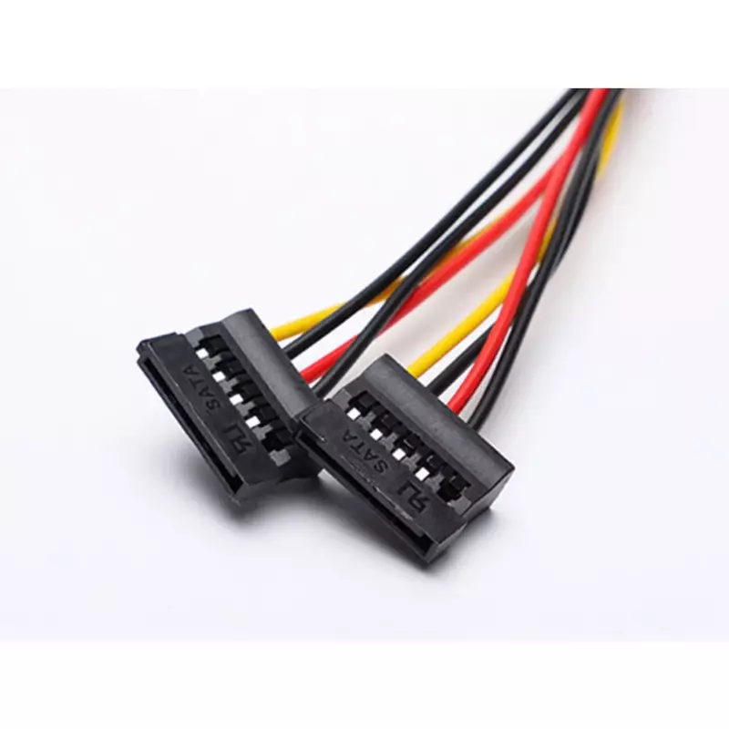 Molex IDE 4pin Weibliche Power zu 2 stücke SATA Power Kabel Serielle SATA 15pin Weibliche Versorgung für HDD power kabel