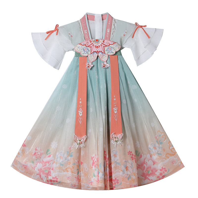 Costume Hanfu traditionnel chinois pour filles, tenue de nouvel an, robe pour enfants, style chinois, photographie Tang Cosplay