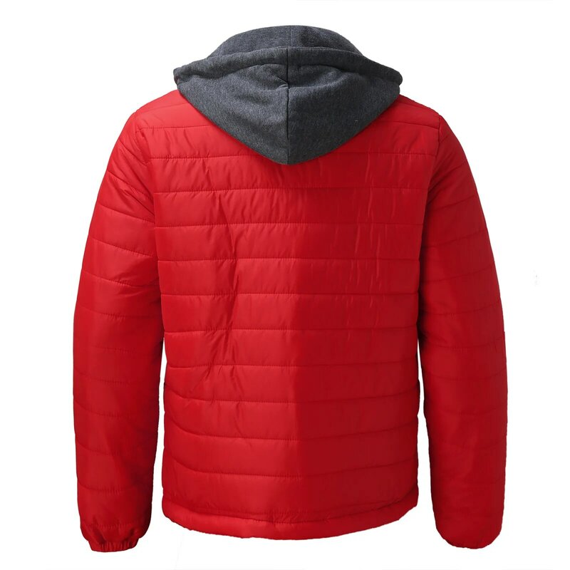 Уличная мужская хлопковая одежда, модное Трендовое однотонное пальто с длинным рукавом, зимняя теплая куртка с капюшоном, топы большого размера на молнии