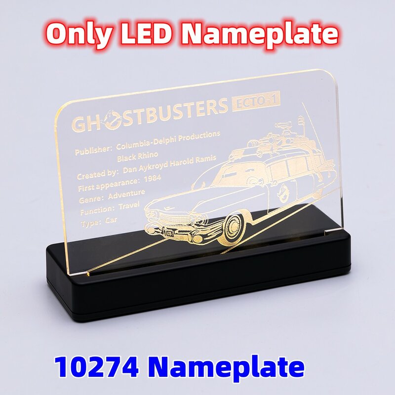 EASYLITE-Kit de luz LED para Creator Ghost Busters, ECTO-1, no incluye el modelo de bloque, 10274
