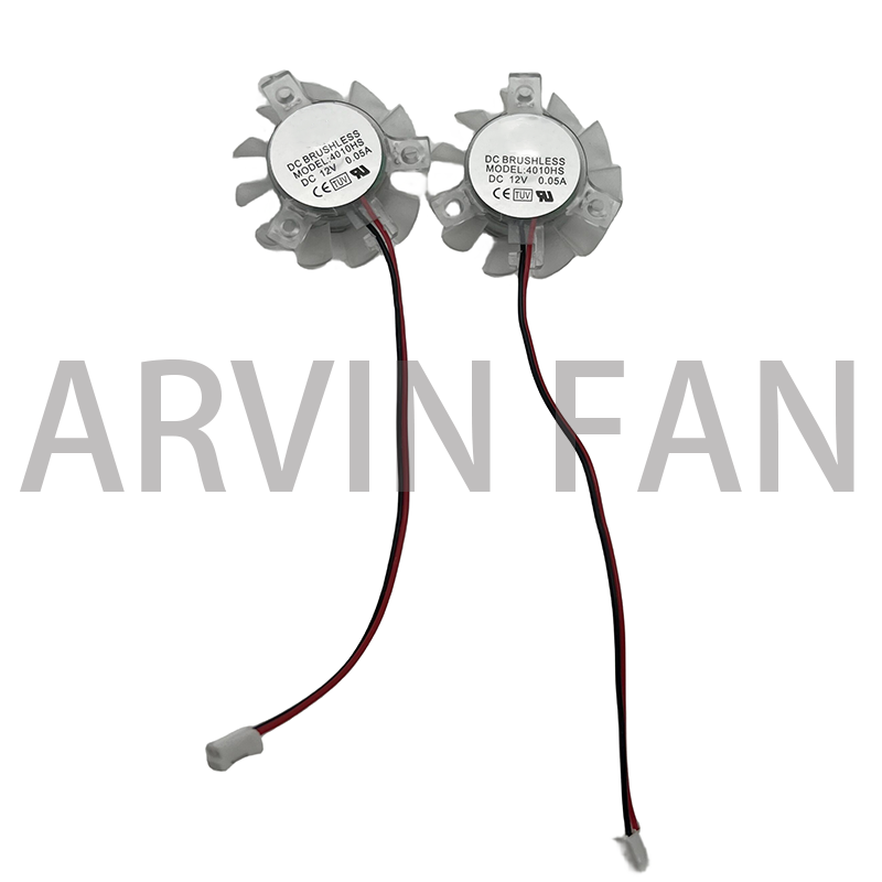 Ventilador pequeño de chasis, disipación de calor, 2 cables, CC, 4010HS, 12V, 0.05A