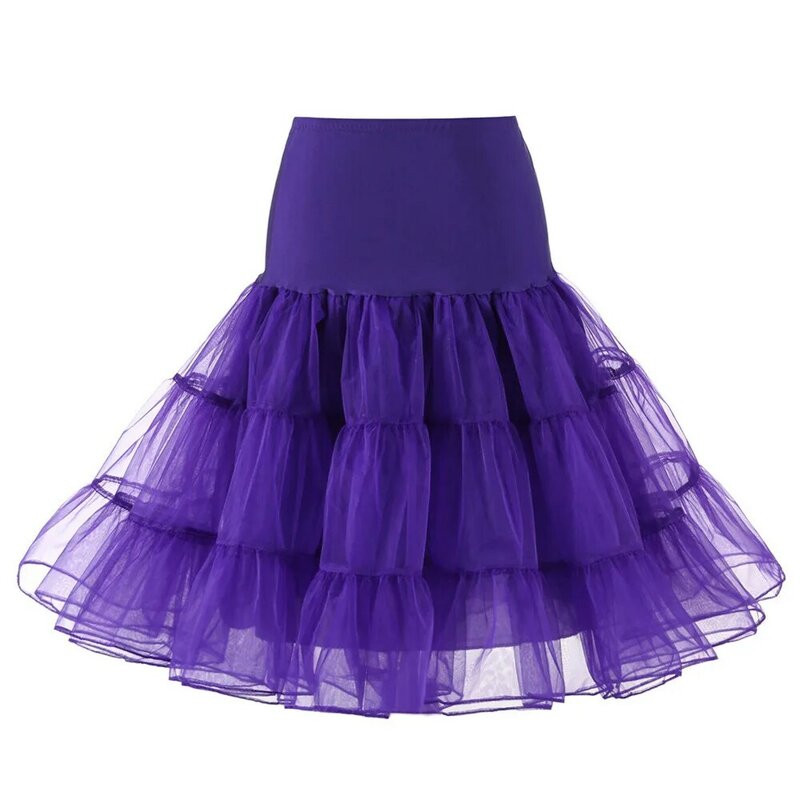 Dance Skirt Ladies High Waisted Mesh Puffy Skirts Carnival Festival Quality Solid Color Elastic Waist Pleated Half Length Skirt