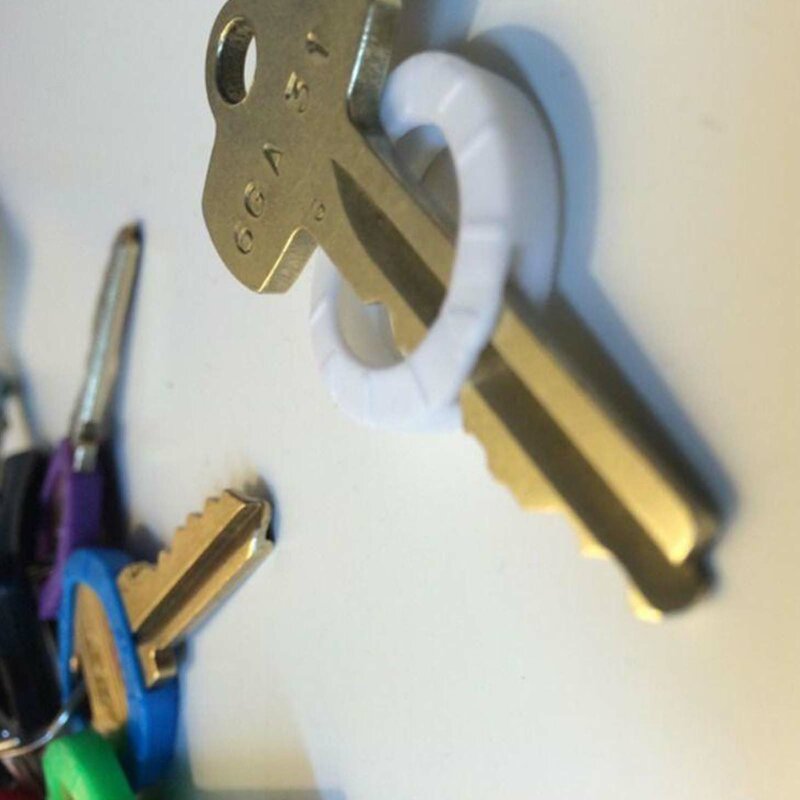 5pcs identificatore di chiavi identificatore di chiavi tag di codifica manicotto in PVC che protegge le testine delle chiavi dallo sporco