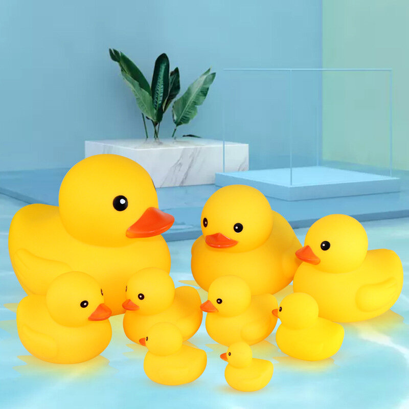 Резиновый для ванной большая желтая утка, игрушка для купания в воде, кавайная игрушка-поплавок в виде уток, детские игрушки для купания, милая утка, детский подарок