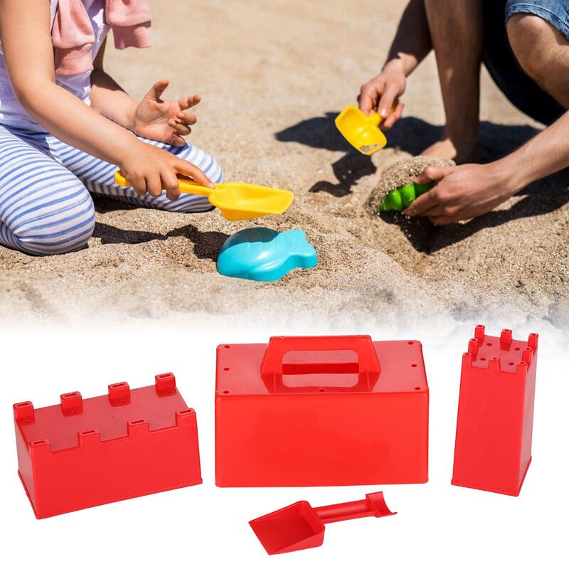 어린이 및 성인용 모래 성 모델, 눈 벽돌 만들기 메이커, 상호 작용하는 외부 눈 및 모래 해변 장난감, 4 개