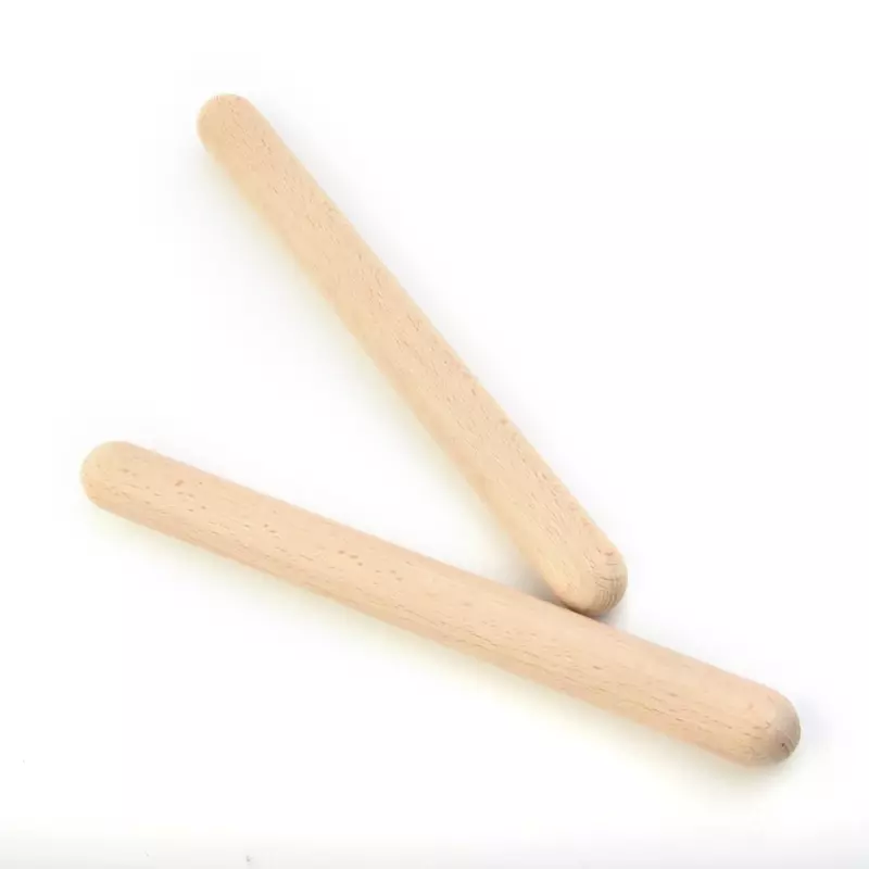 1 Pair Drum Sticks Wooden Percussion Wooden Drum Stick Rhythm Learning Education Toddler Kid Instrument