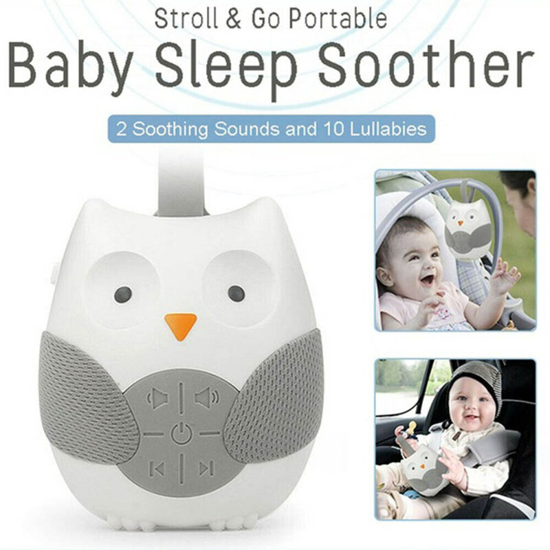 White Noise Player Portable Sleep Sound Machine Soothing Music Player for Baby Room Stroller