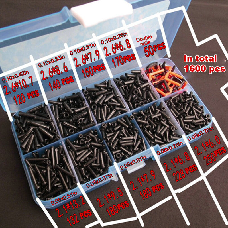 Universal Racket Grommets Set String Eyelets Assorted Kit Line Tubing Protectors Repair Tools Equipment Accessory